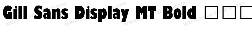 Gill Sans Display MT Bold 语言英文字体转换